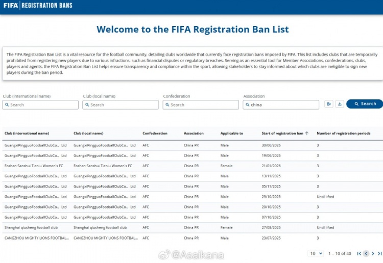 FIFA禁令清零:延边龙鼎、青岛海牛解除注册限制 FIFA禁令清零:延边龙鼎、青岛海牛解除注册限制
